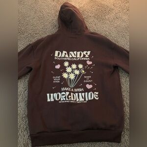 BRAND NEW Discontinued Dandy WorldWide “Make a Wish” embroidered hoodie #Dandy